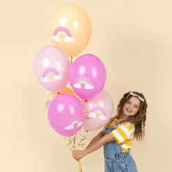 Pastell Ballonger Regnbue