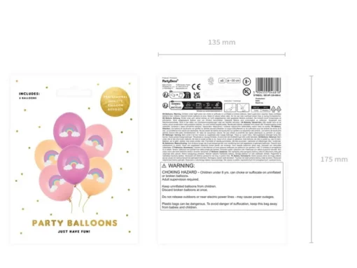 Pastell Ballonger Regnbue