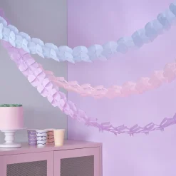Pastell Honeycomb Girlander