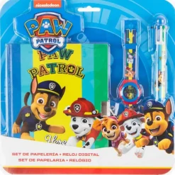 Paw Patrol® Penalhussæt Med Ur & Kuglepen