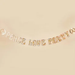 Peace Love Party Bokstavbanner