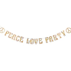 Peace Love Party Bokstavbanner