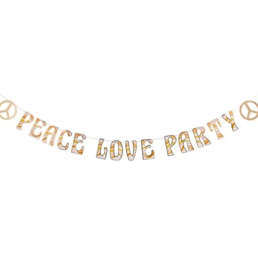 Peace Love Party Bokstavbanner