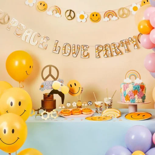 Peace Love Party Bokstavbanner