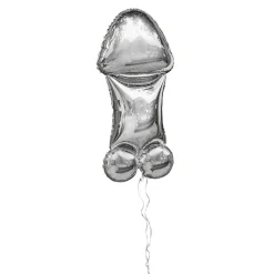 Penis Folieballong Sølv