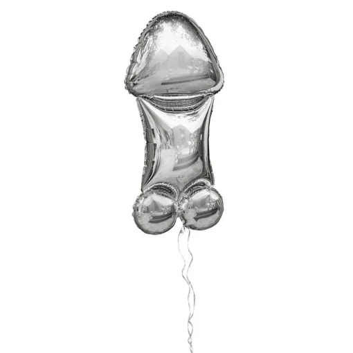 Penis Folieballong Sølv