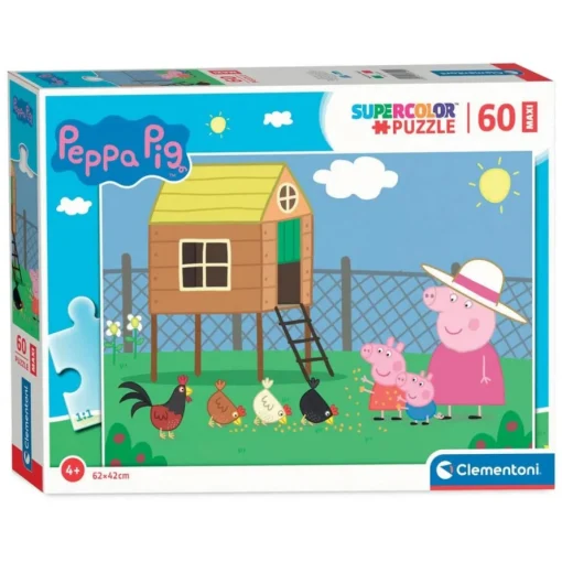 Peppa Gris® 60 Brikker Hønsehus Puslespill