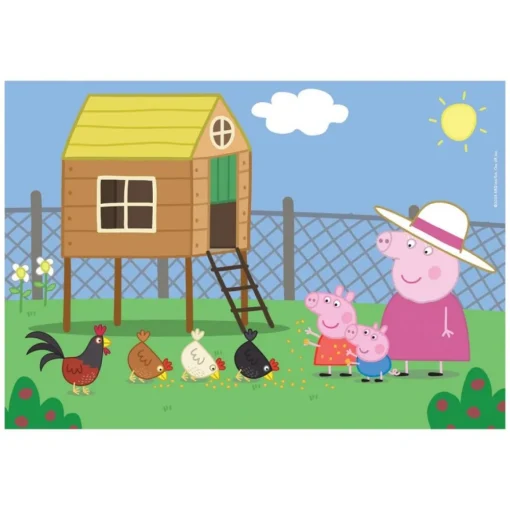 Peppa Gris® 60 Brikker Hønsehus Puslespill