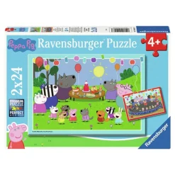 Peppa Gris® 2 x 24 Brikker Puslespill