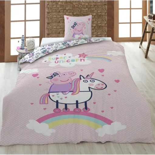 Peppa Gris® Enhjørning Bomull Sengetøy