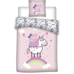 Peppa Gris® Enhjørning Bomull Sengetøy