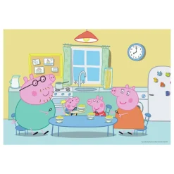 Peppa Gris® Family 2 x 12 Brikker Puslespill