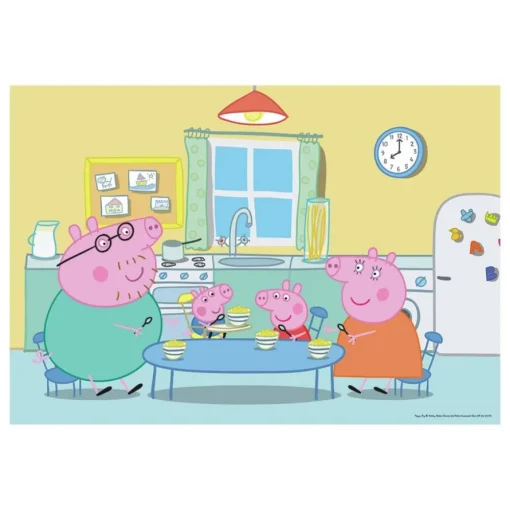 Peppa Gris® Family 2 x 12 Brikker Puslespill