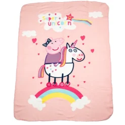 Peppa Gris® Fleecepledd Rosa