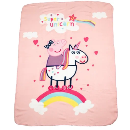 Peppa Gris® Fleecepledd Rosa