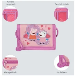 Peppa Gris® Friends Lommebok Rosa