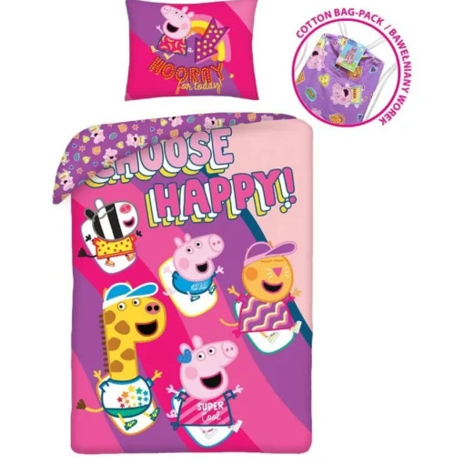 Peppa Gris® Happy Bomull Sengetøy
