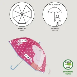 Peppa Gris® Paraply Rosa