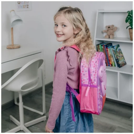 Peppa Gris® Stjerner 3D Ryggsekk Rosa