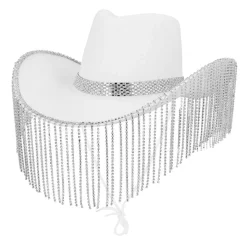 Perle Cowboyhatt Hvit