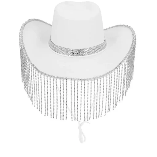 Perle Cowboyhatt Hvit