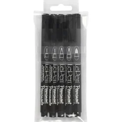Permanente 0,6-1,3 mm Tusjer Svart