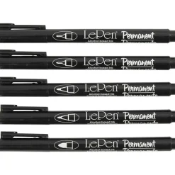Permanente 0,6-1,3 mm Tusjer Svart