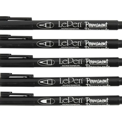 Permanente 0,6-1,3 mm Tusjer Svart