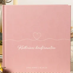 Personlig Konfirmasjon Gjestebok Heartline