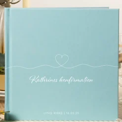 Personlig Konfirmasjon Gjestebok Heartline