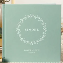 Personlig Konfirmasjon Gjestebok Vintage Flora