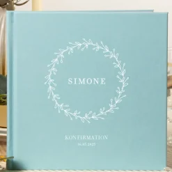Personlig Konfirmasjon Gjestebok Vintage Flora