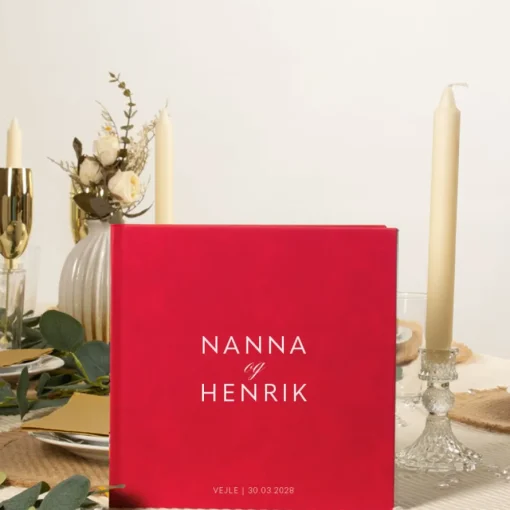 Personliggjort Gjestebok Kunstskinn