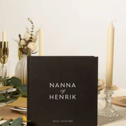 Personliggjort Gjestebok Kunstskinn