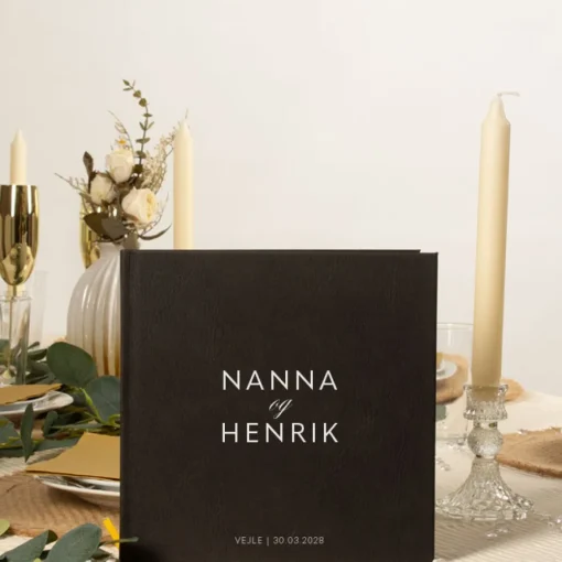 Personliggjort Gjestebok Kunstskinn