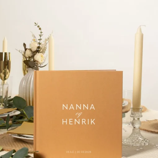 Personliggjort Gjestebok Kunstskinn