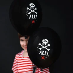 Pirat Ballonger Pastell Svart