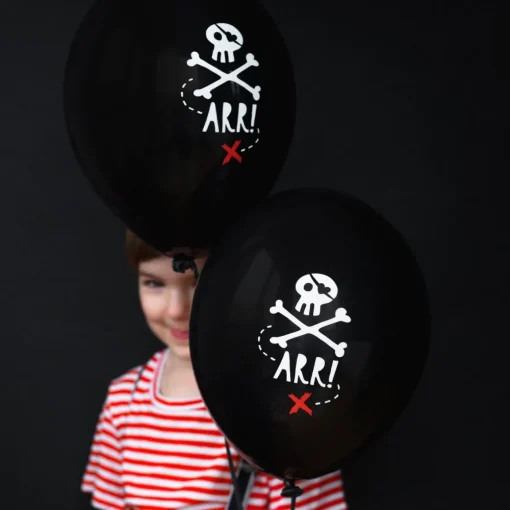 Pirat Ballonger Pastell Svart