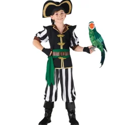 Pirat Barnekostyme Grønn og Gull