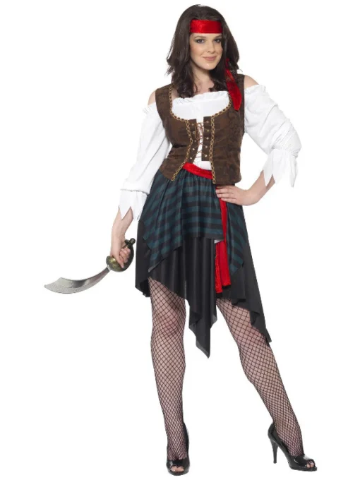 Piratdame Kostyme