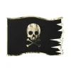 Piratflagg Servietter Svart og Gull