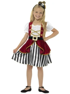 Piratjente Deluxe Barnekostyme
