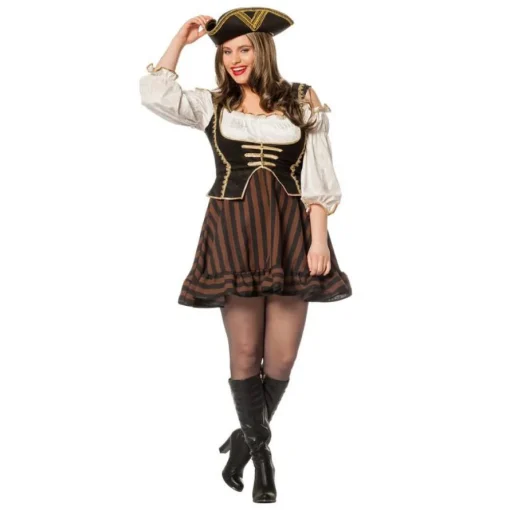 Piratkjole Brun