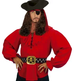 Piratskjorte Rød