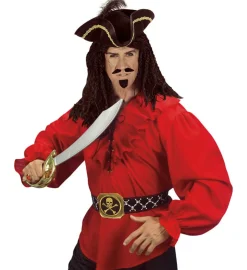 Piratskjorte Rød