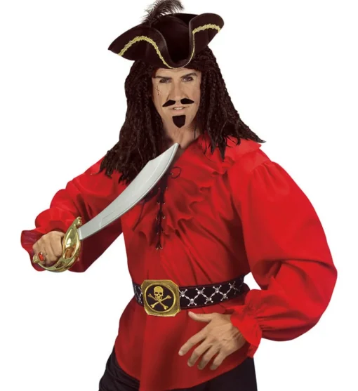 Piratskjorte Rød