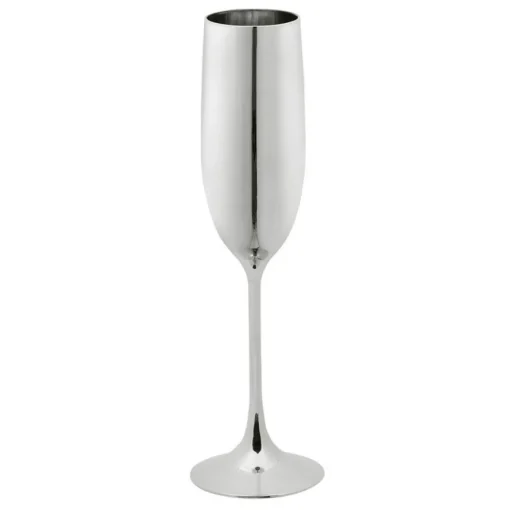 Plast Champagneglass Sølv