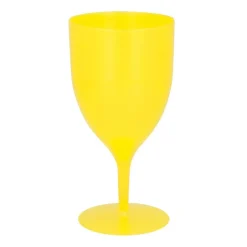 Plast Vinglass Gul