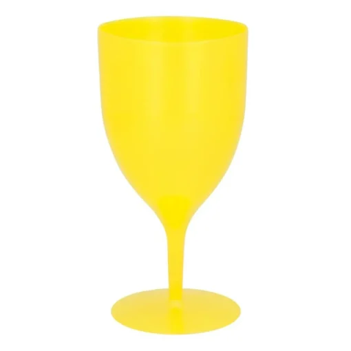 Plast Vinglass Gul