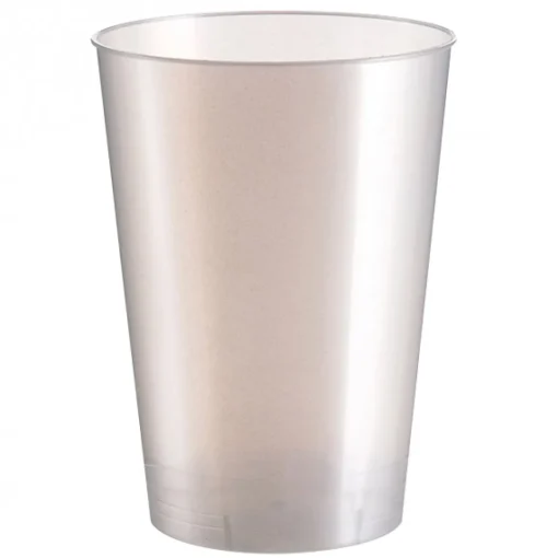 Plastglass Perlehvit
